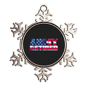 Army Retired Metallic Star Ornament