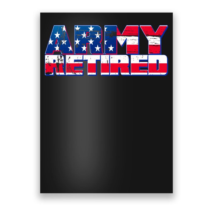 Army Retired Poster