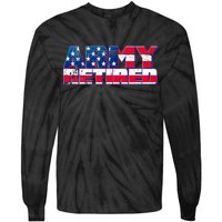 Army Retired Tie-Dye Long Sleeve Shirt