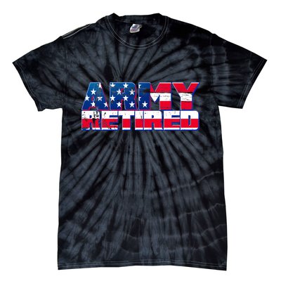 Army Retired Tie-Dye T-Shirt