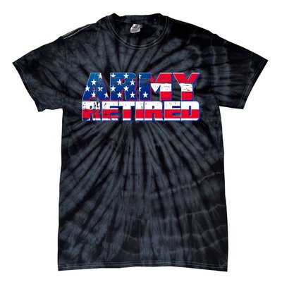 Army Retired Tie-Dye T-Shirt