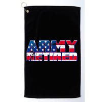 Army Retired Golf Towel