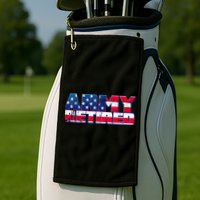 Army Retired Golf Towel