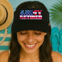Army Retired Visor