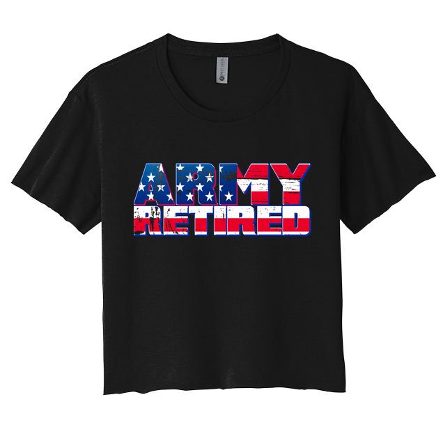 Army Retired Crop Top