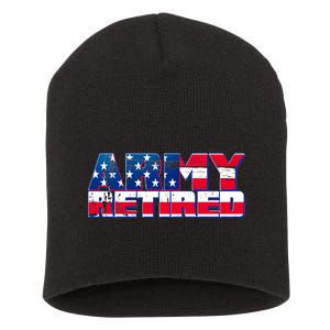 Army Retired Short Acrylic Beanie