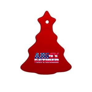 Army Retired Ceramic Tree Ornament