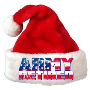 Army Retired Premium Christmas Santa Hat