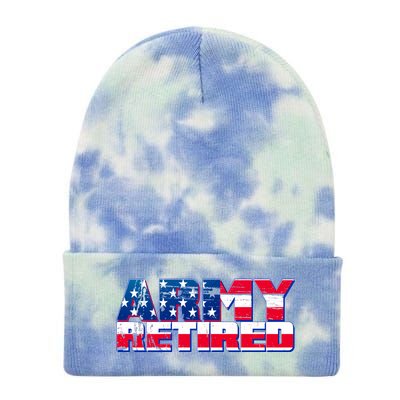 Army Retired Tie Dye 12in Knit Beanie