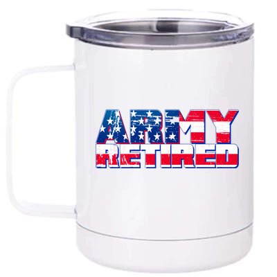 Army Retired 12 oz Stainless Steel Tumbler Cup