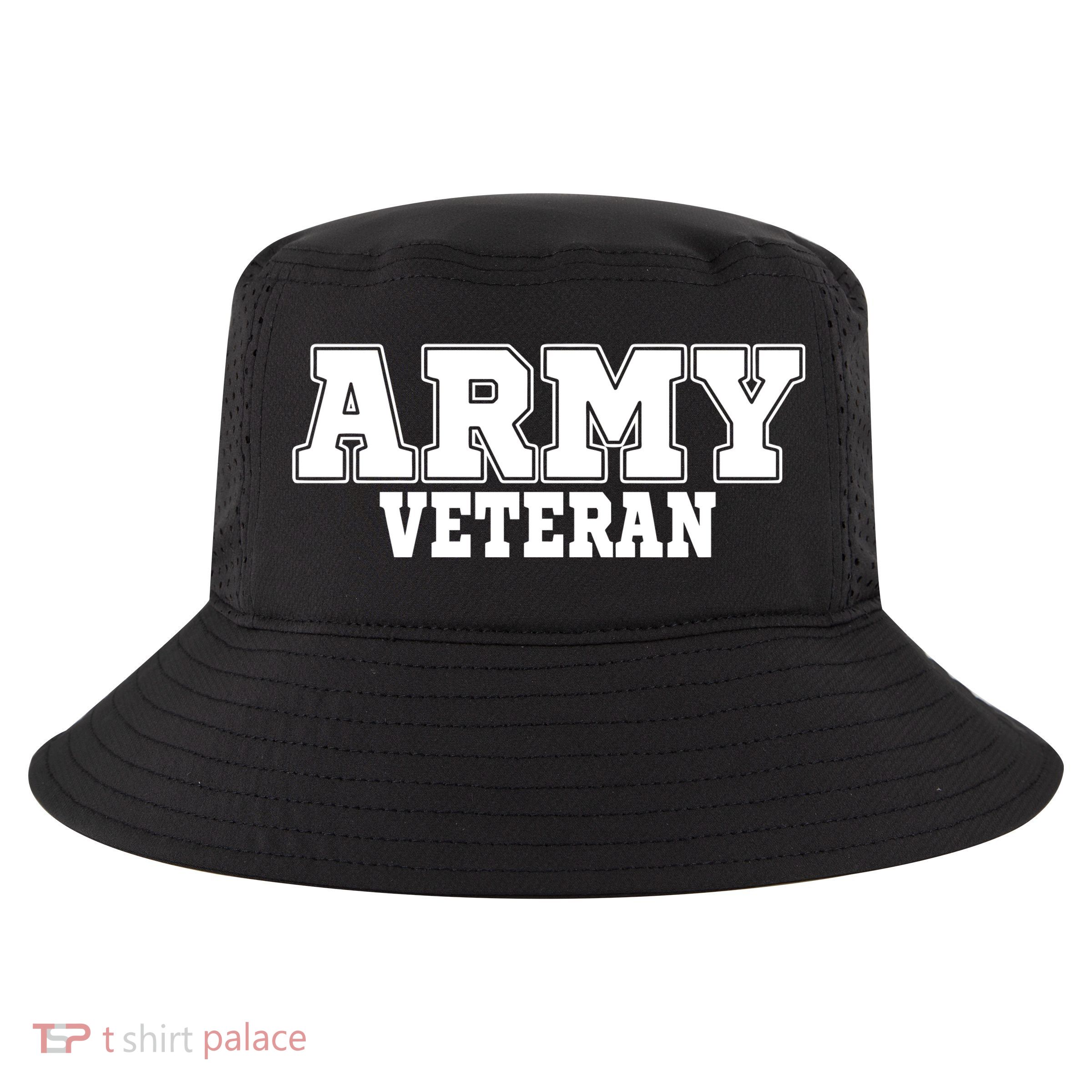 Army Veteran Cool Comfort Performance Bucket Hat