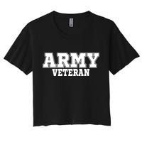 Army Veteran Women's Crop Top Tee