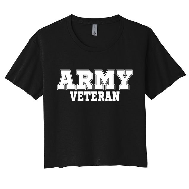 Army Veteran Women's Crop Top Tee