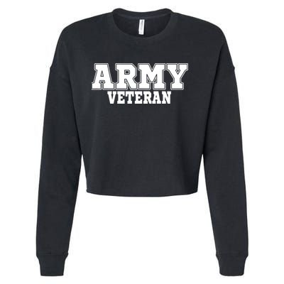 Army Veteran Cropped Pullover Crew