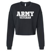 Army Veteran Cropped Pullover Crew