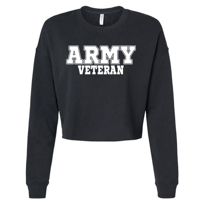 Army Veteran Cropped Pullover Crew