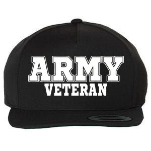 Army Veteran Wool Snapback Cap