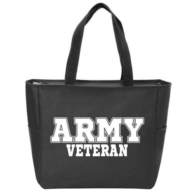 Army Veteran Zip Tote Bag
