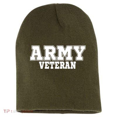 Army Veteran Short Acrylic Beanie
