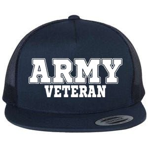 Army Veteran Flat Bill Trucker Hat