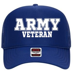 Army Veteran High Crown Mesh Back Trucker Hat