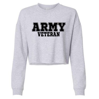 Army Veteran Cropped Pullover Crew