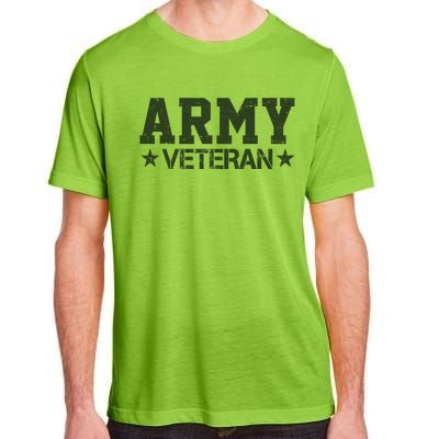 Army Veteran Distress Logo Adult ChromaSoft Performance T-Shirt