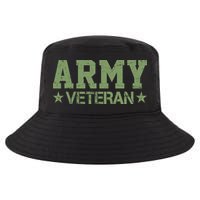 Army Veteran Distress Logo Cool Comfort Performance Bucket Hat