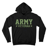 Army Veteran Distress Logo Hoodie