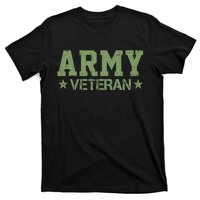 Army Veteran Distress Logo T-Shirt