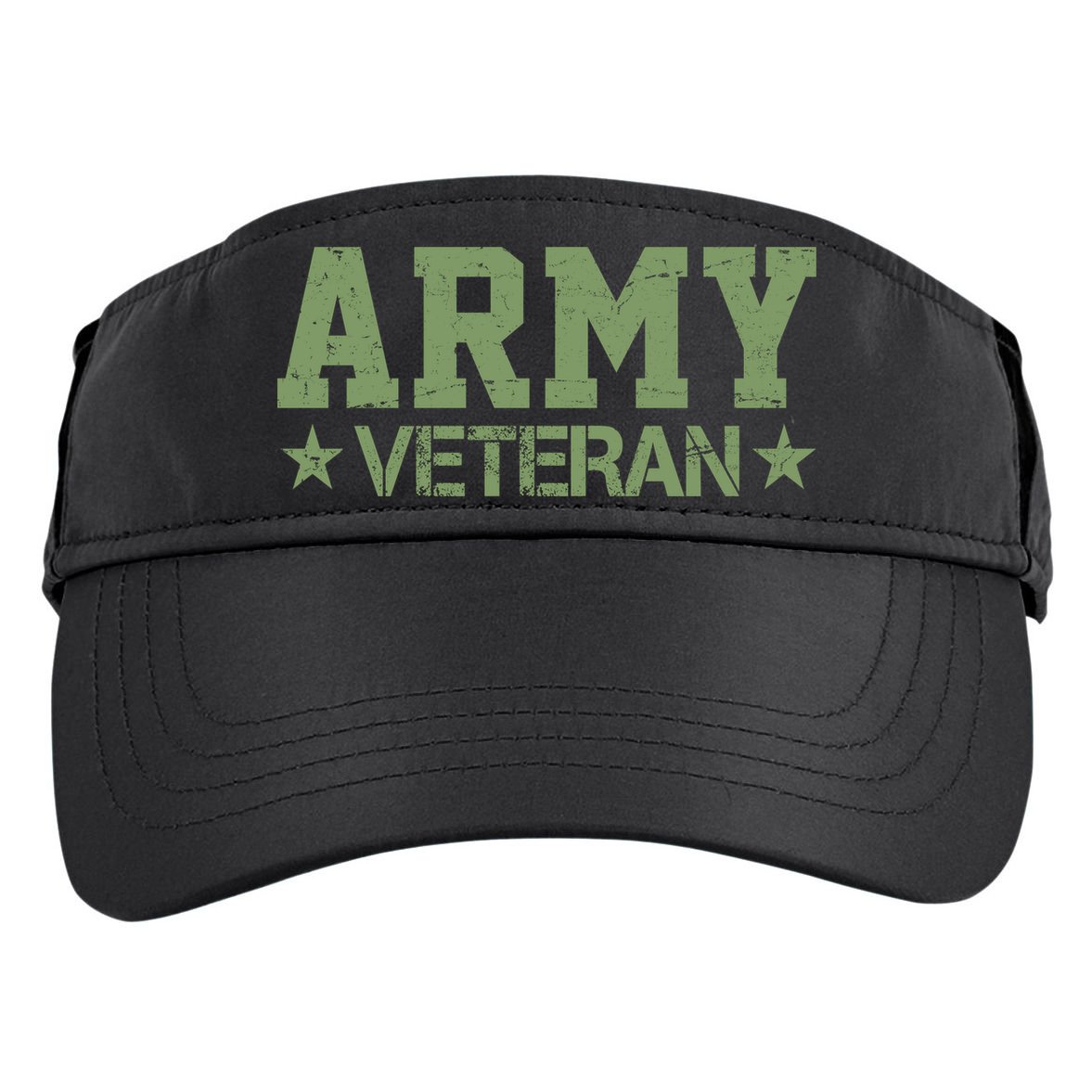 Army Veteran Distress Logo Adult Drive Performance Visor