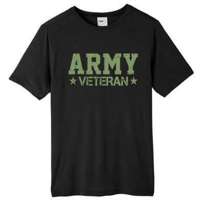 Army Veteran Distress Logo Tall Fusion ChromaSoft Performance T-Shirt