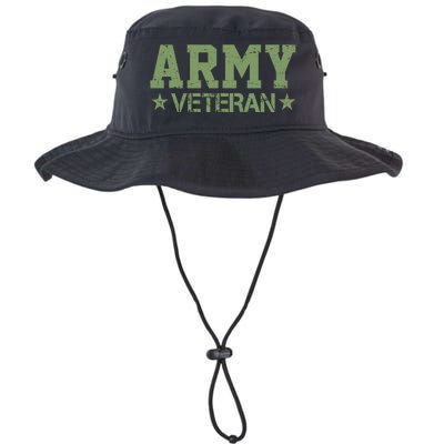 Army Veteran Distress Logo Legacy Cool Fit Booney Bucket Hat