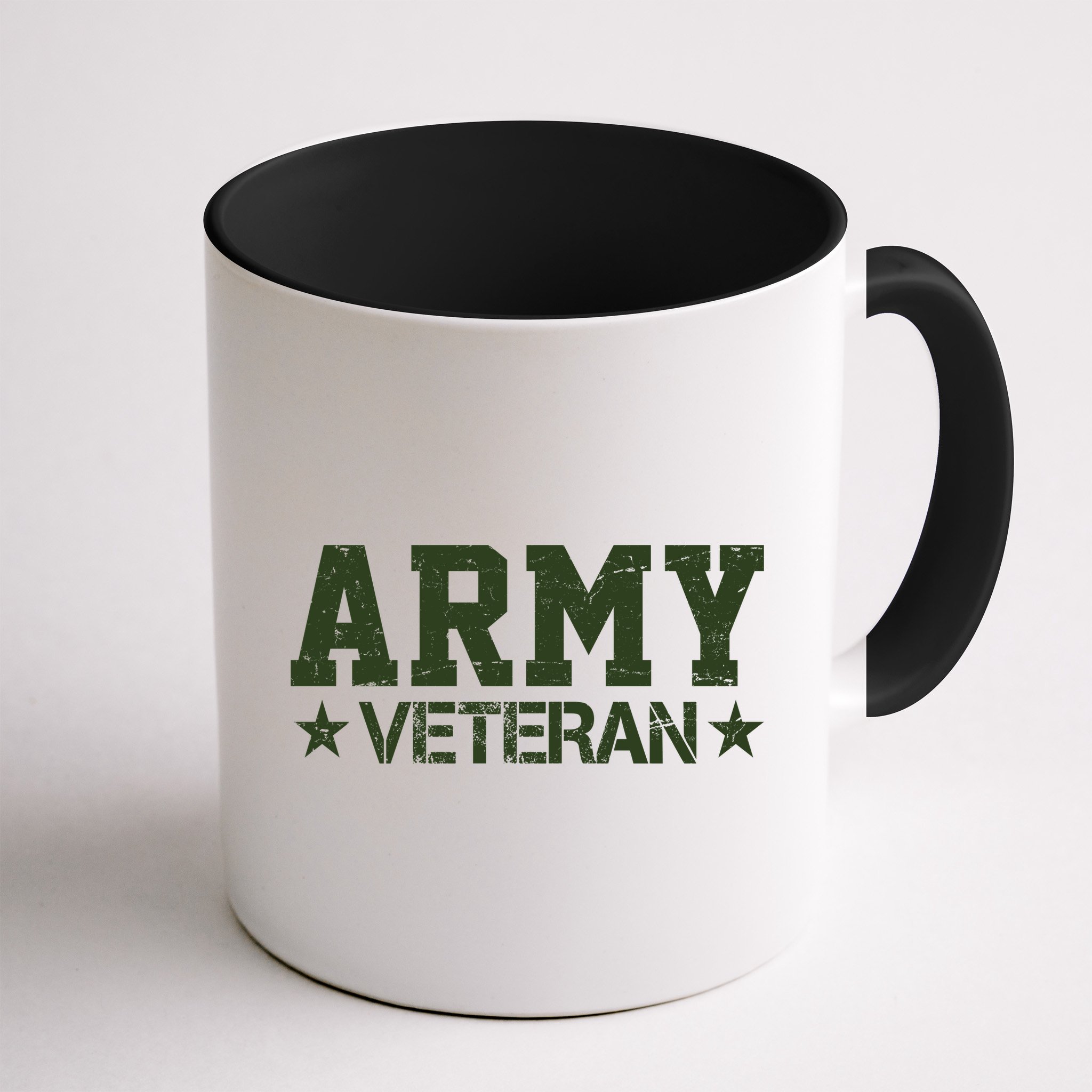 Army Veteran Distress Logo Mug