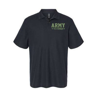 Army Veteran Distress Logo Softstyle Adult Sport Polo