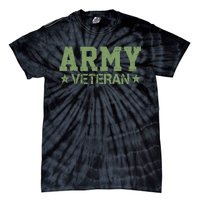 Army Veteran Distress Logo Tie-Dye T-Shirt