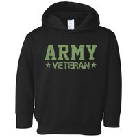 Army Veteran Distress Logo Toddler Hoodie