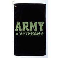Army Veteran Distress Logo Golf Towel