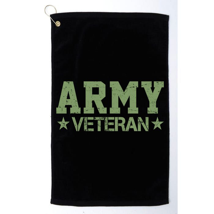 Army Veteran Distress Logo Golf Towel