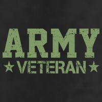 Army Veteran Distress Logo Golf Towel