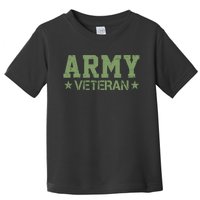 Army Veteran Distress Logo Toddler T-Shirt