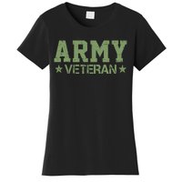 Army Veteran Distress Logo Women's T-Shirt