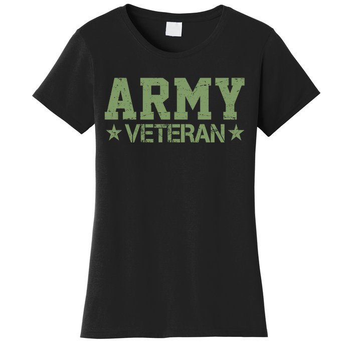 Army Veteran Distress Logo Women's T-Shirt