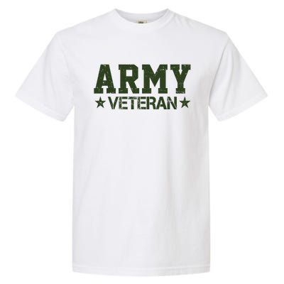 Army Veteran Distress Logo Garment-Dyed Heavyweight T-Shirt