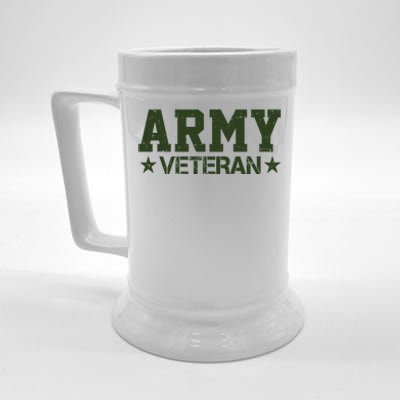 Army Veteran Distress Logo Beer Stein