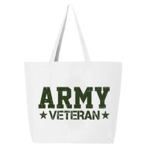 Army Veteran Distress Logo 25L Jumbo Tote