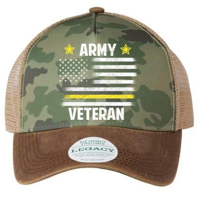 Army Veteran Flag Legacy Tie Dye Trucker Hat