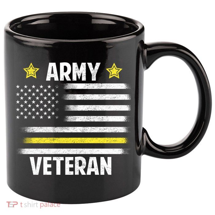 Army Veteran Flag 11oz C Handle Ceramic Mug