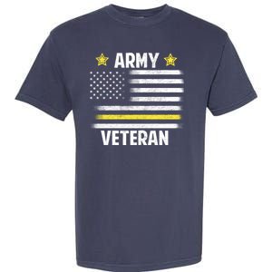 Army Veteran Flag Garment-Dyed Heavyweight T-Shirt