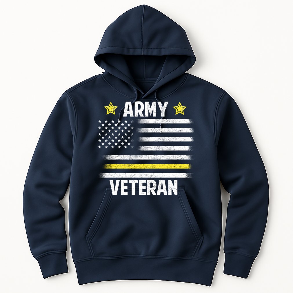Army Veteran Flag Hoodie